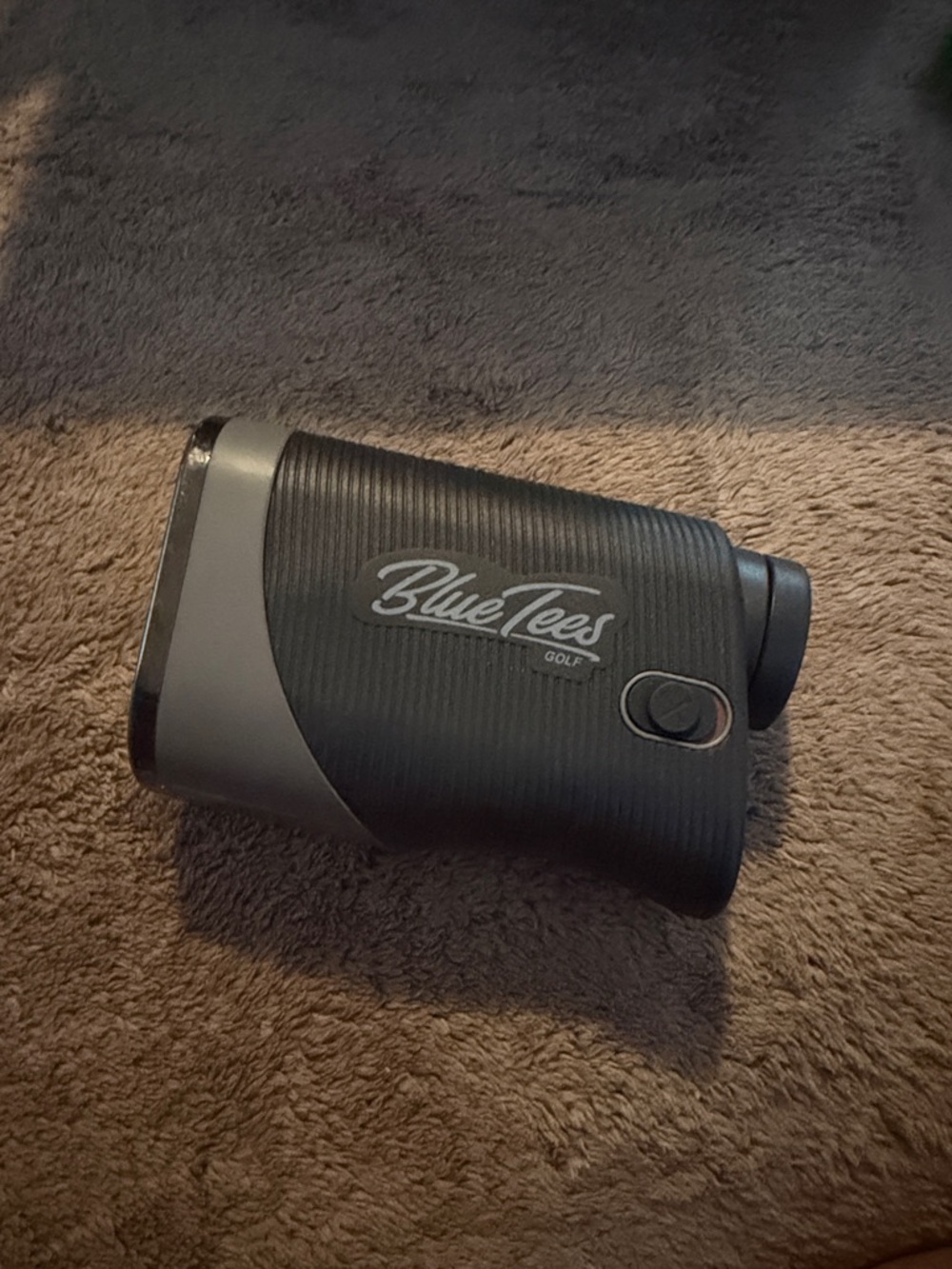 Blue Tees Golf Laser Rangefinder in Black and Gray